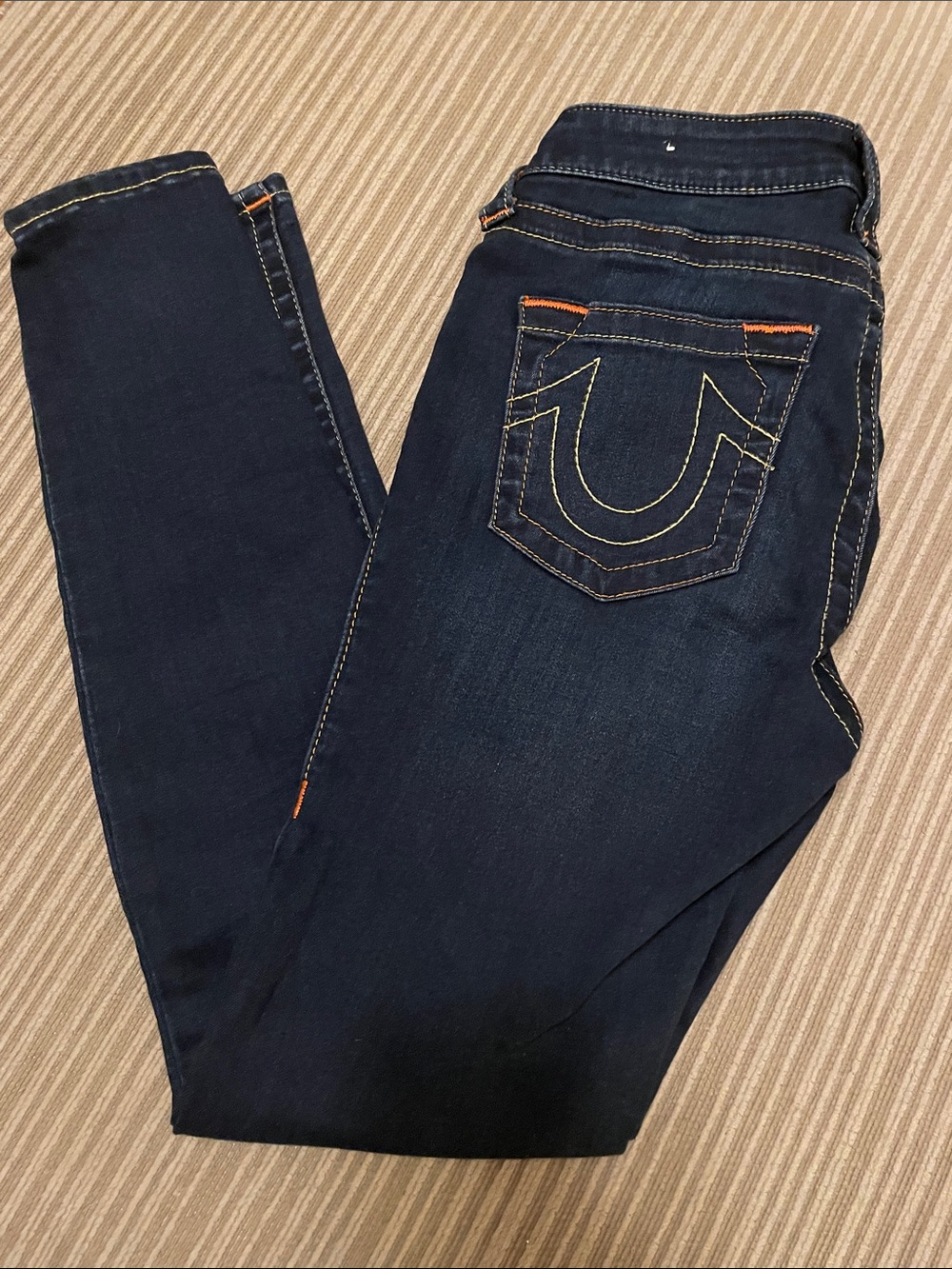 True Religion Jennie Curvy Sz 27 Women's Indigo Skinny Jeans like new